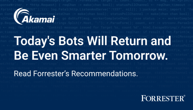 Disrupt the disruption to your business caused by malicious #bots with effective bot management. @Forrester named @Akamai a Leader. Read the report. #...